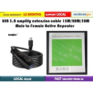 USB 3.0 Extension Cable 15m, 20m, 30m( SG Ready Stock)