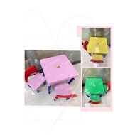 STUDY TABLE WITH 2 CHAIRS KIDS TABLE AND CHAIR SET KIDDIE TABLE SET STUDY