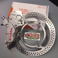 AEROX V1/V2 Brembo Nissin 4pot Caliper Set w/ Lightened Disc (PLUG N PLAY)