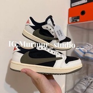 《Murmur_studio__》Travis Scott x AJ1 Low Olive橄欖綠倒勾5.0/24cm現貨