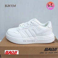 รองเท้าผ้าใบ BAOJI เเท้100% BJK 134 รองเท้าผ้าใบเด็ก ไซร้ 33-37