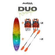 Alpha DUO Kayak เรือคายัค 2 ที่นั่ง วัสดุไฟเบอร์เกรดพรีเมียม แข็งแรง ทรงตัวนิ่ง พายลื่นไหล