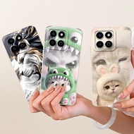 Cute Cartoon Cover For Honor X7C 4G ALT-LX2 / Honor X7c 5G ALT-NX1 / Honor 200 Smart Casing Soft Liq