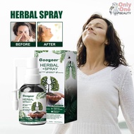 Herbal Lung Spray Throat Spray Lung Cleaning Detoxification Quit Smoking Relieve Sore Throat Inflammation Reduce Smoking Desire Effective For Allergies Support Respiratory Tract Health Mouth Clean Herbal Spray 30ml