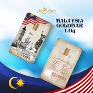 MASDORA 999.9 Gold Bar 1.00GM Patriotic Collection Series ~ Malaysia (EMAS 999.9)