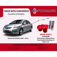 POLYMANN Toyota Vios NCP93 (2007 - 2013) Steering Rack Polyurethane PU Bush (Not Nylon Bush, Not Sil
