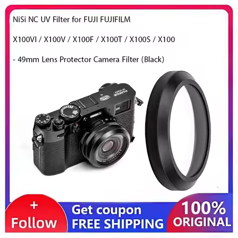 NiSi NC UV Filter for FUJI FUJIFILM X100VI / X100V / X100F / X100T / X100S / X100 - 49mm Lens Protec
