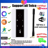 Wifi Router, Modem Wifi Sim Card, Pocket Wifi, Portable Hotspot 4G Lte Wireless Mobile Modem Wifi Router 150Mbps 2.4G Wifi Box Data Terminal Box Wifi Wireless Router (Support TPG)