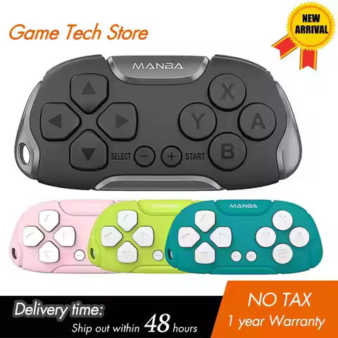 Mini Wireless Controller, Remote for Anki,Switch/OLED, Windows,MacOS and Android with Cable and Stra