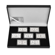 เรามีมากขึ้นเงินอเมริกัน USD หนึ่งร้อยดอลลาร์1 2 5 10 20 50 100แท่งเหล็ก500 1000แท่ง24K สำหรับสะสมแล