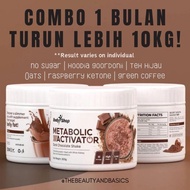 Metabolic Activator Dark Chocolate Shake Drink COMBO 1 bulan