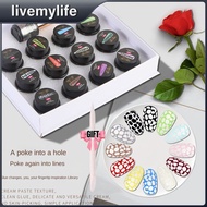 【GIFT】BOMESEL 12 Colors Nail Art Nail Glue Painting Glue Hole Glue Lace Glue Texture Nail Art Shop D