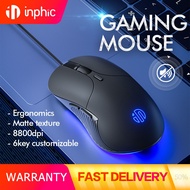 Inphic B1 Wired Gaming Mouse 200-8800DPI Ergonomic 6 Buttons Macro Programmable Optical Mice Silent 