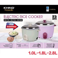 Khind Rice Cooker Convention Rice Cooker Aluminium Pot 1.0 Litre 1.8 Litre 2.8 Litre