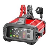 Portable 25A/15A Smart Car Battery Charger For 12V-24V Motorcycle Lead Acid AGM GEL EFB Wet Batterie