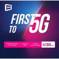 YES YTL 5G SIM SIAP UNLIMITED PAKEJ DAN NUMBER VIP PILIH SENDIRI