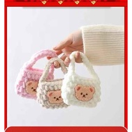 airpods pro 2 case airpods case Handmade knitted bear tote bag bluetooth airpods2 earphone cover airpods Pro3 Apple Case Female