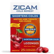 Cold Remedy Zinc Lozenges, Wild Cherry Flavor, Homeopathic, Soothes Sore Throat and Coughs, Cold Sho