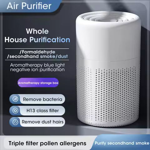 Mini Desktop Air Purifier Portable Air Purifier Household Air Cleaner With HEPA Filter Air Freshener