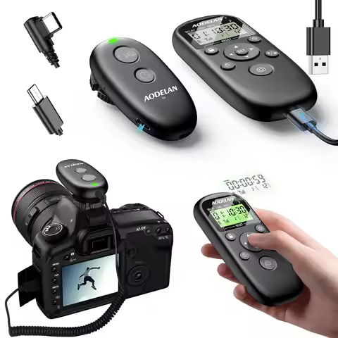 for Sony Cameras Wireless Remote Control with LCD & Upgraded Interval Timer for A7III ZV-E1 A7V A7RV