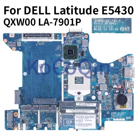 LA-7901P For DELL Latitude E5430 Notebook Mainboard QXW00 LA-7901P CN-034C90 034C90 SLJ8C Laptop Mot