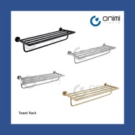 Onimi Italia - Black Towel Rack / Towel Shelf / Gold Towel Shelf/ Bathroom Shelf / Bathroom Rack
