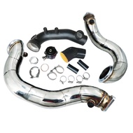 FOR BMW N54 3.0T E82 E88 E90 E92 E8X E9X 135i 335i Intake Turbo charge pipe Cooling kit + 50mm BOV +