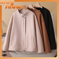 XL~4XL Meixiu Clothing Camp Large Size Women's Coat Jacket Suede Women Autumn Fashion Stand Collar H