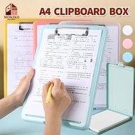 【SG】A4 File Organizer File Clipboard Box Case Large Capacity Document Desktop File Storage Writing C