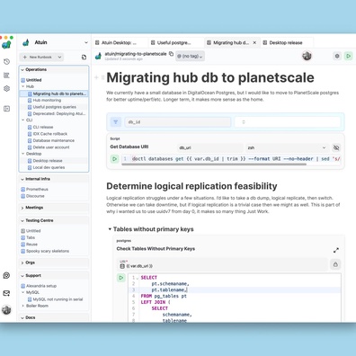 Atuin Desktop Menjadi Open Source: Runbook yang Benar-Benar Dapat Mengeksekusi Perintah