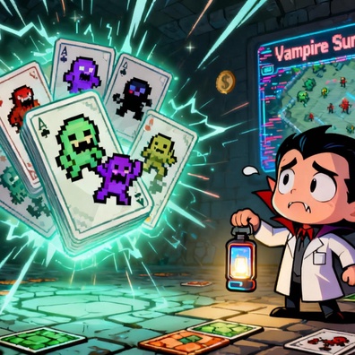 เกมสปินออฟ Vampire Crawlers จาก Vampire Survivors ปรับโฉมเกมฮิตใหม่ในรูปแบบเกมสวมบทบาทมุมมองบุคคลแรกพร้อมระบบสร้างสำรับ