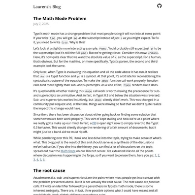 Dilema Mode Matematika Typst: Komunitas Terbelah atas Perubahan Parser