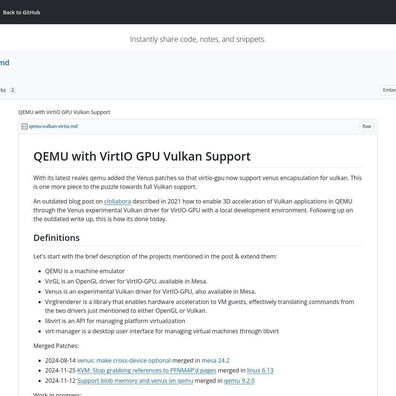 การรองรับ Vulkan ของ QEMU จุดประเด็นถกเถียงเรื่องแนวทางการเร่งความเร็วกราฟิกในเครื่องเสมือน