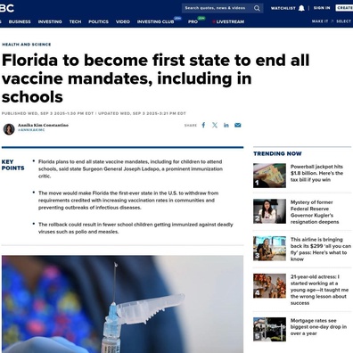 Florida Bersedia Menghapuskan Semua Mandat Vaksin Ketika Komuniti Teknologi Membahaskan Kebebasan Individu Berbanding Keselamatan Awam