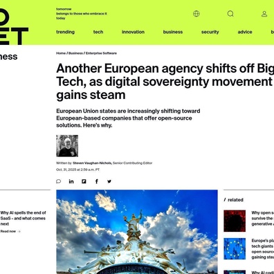 Phong trào Chủ quyền Số tại Châu Âu gia tăng đà phát triển khi các tổ chức từ bỏ các gã khổng lồ công nghệ Mỹ