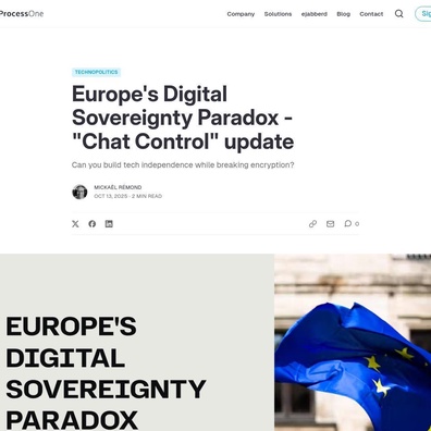 Kedaulatan Digital Eropah Berisiko apabila Perbahasan Kawalan Rangkai Mendedahkan Jurang Teknikal-Politik