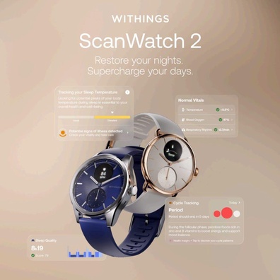Withings ScanWatch 2 Memperoleh Ramalan Penyakit Berkuasa AI dengan Ciri Penunjuk Vitaliti Baharu