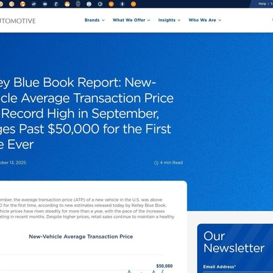 เมื่อราคารถใหม่ทะลุ 50,000 ดอลลาร์ ผู้บริโภคอเมริกันสะท้อนความกังวลด้านการเงิน