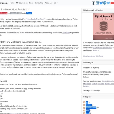 การทดสอบประสิทธิภาพ Python 3.14 ปลุกการถกเถียงในชุมชนเกี่ยวกับอนาคตของภาษา