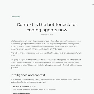 Coding Agents Hit Wall: Context Management Emerges as Critical Bottleneck Beyond Raw Intelligence