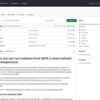 การโจมตี Supply Chain ของ NPM เผยให้เห็นความจำเป็นในการรักษาความปลอดภัยของแพ็กเกจที่ดีขึ้น ขณะที่มัลแวร์ทำเงินได้เพียง 500 ดอลลาร์สหรัฐ