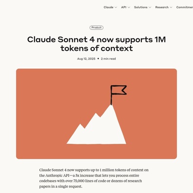 Claude Sonnet 4 ได้รับ Context Window ขนาด 1 ล้าน Token แต่นักพัฒนาตั้งคำถามเรื่องคุณค่าในการใช้งานจริง