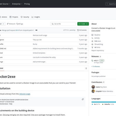 Docker2exe: Mengkonversi Image Docker ke Executable Masih Memerlukan Instalasi Docker