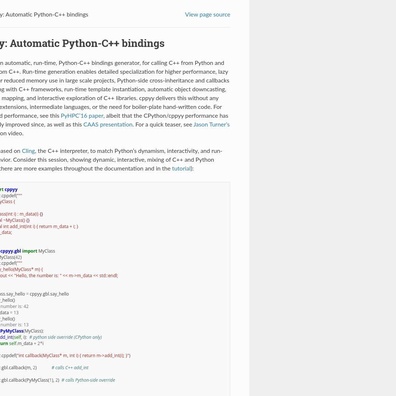 Cppyy 成為已棄用 scipy.weave 的替代方案，用於 Python-C++ 整合