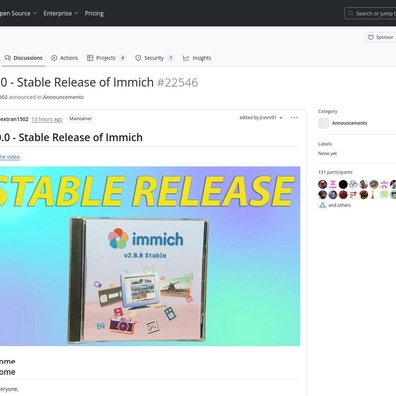 Immich 2.0 Mencapai Stabilitas sebagai Solusi Manajemen Foto Self-Hosted yang Semakin Populer