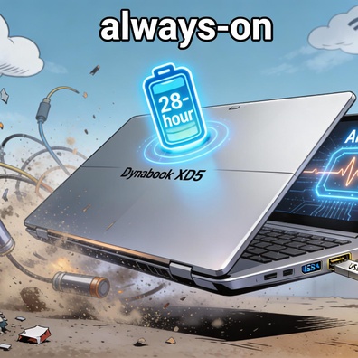 Dynabook Enters the Snapdragon Era with the XD5: A 28-Hour Battery Life Contender