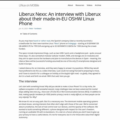 Ponsel Linux Liberux Nexx Menjanjikan Performa Kelas Desktop dengan Chip RK3588S dan RAM 32GB