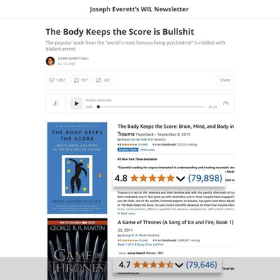 Debat Saintifik Meletus Mengenai Teori Trauma "The Body Keeps the Score"