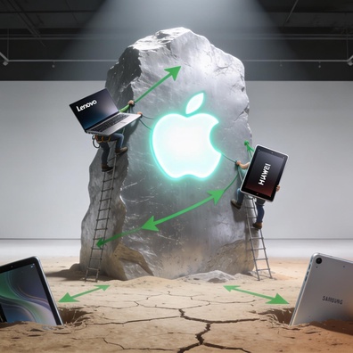 2026年第一季全球平板市場幾近停滯，但 Apple、Huawei、Lenovo 逆勢成長