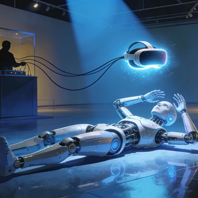 Glitch "VR Headset" pada Robot Optimus Ungkap Klaim Teleoperasi Tesla